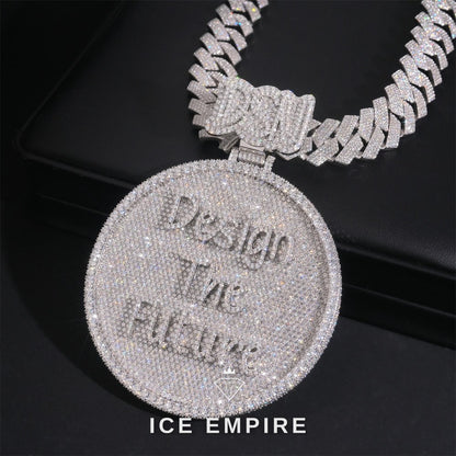 Iced Out Baguette Rose Gold Plated Cuban Chain