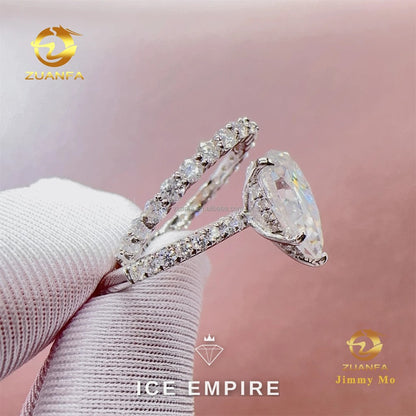 Iced Out 14K Gold Lab Grown Diamond Pendant