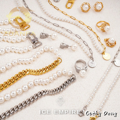 Iced Out Rose Gold Plated Cuban Chain