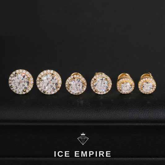 Iced Out 925 Silver Moissanite Earrings
