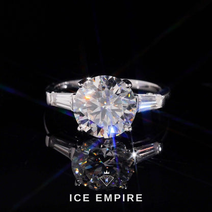 Iced Out Rose Gold Plated Moissanite Wedding Band
