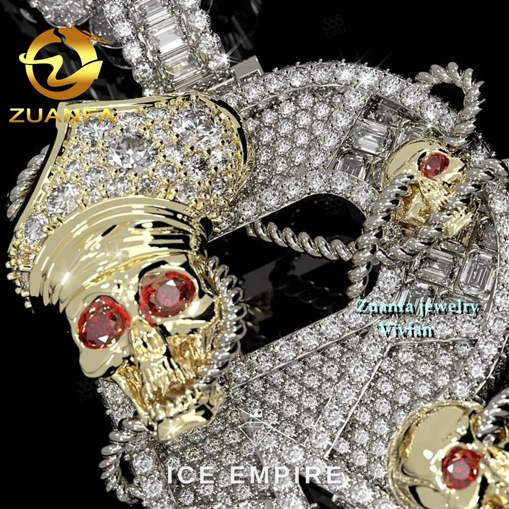 Iced Out 925 Silver Pendant