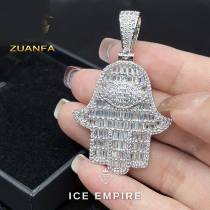 Iced Out Baguette Rose Gold Plated Cuban Chain