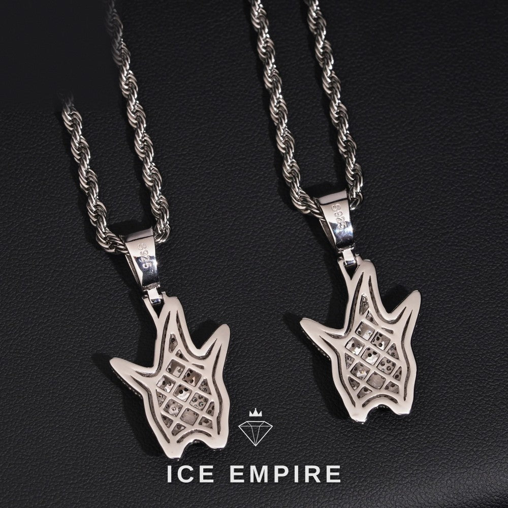 Iced Out 925 Silver Moissanite Pendant