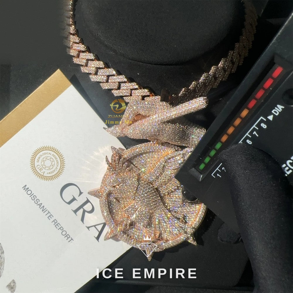 Iced Out 925 Silver Cuban Chain