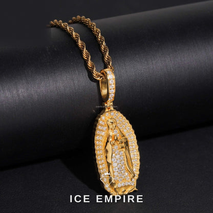 Iced Out Gold Plated Moissanite Pendant