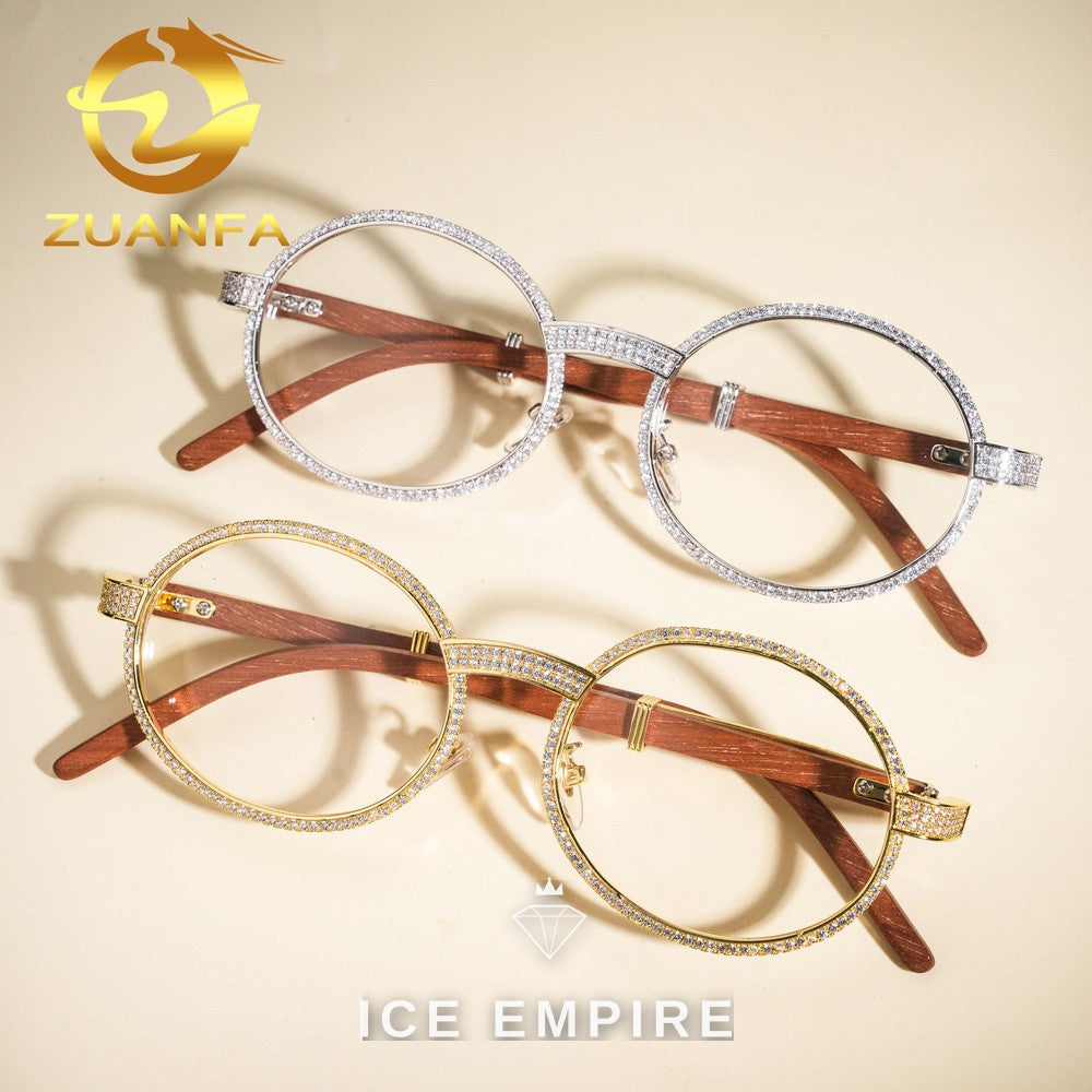 Iced Out 925 Silver Glasses