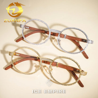 Iced Out 925 Silver Glasses
