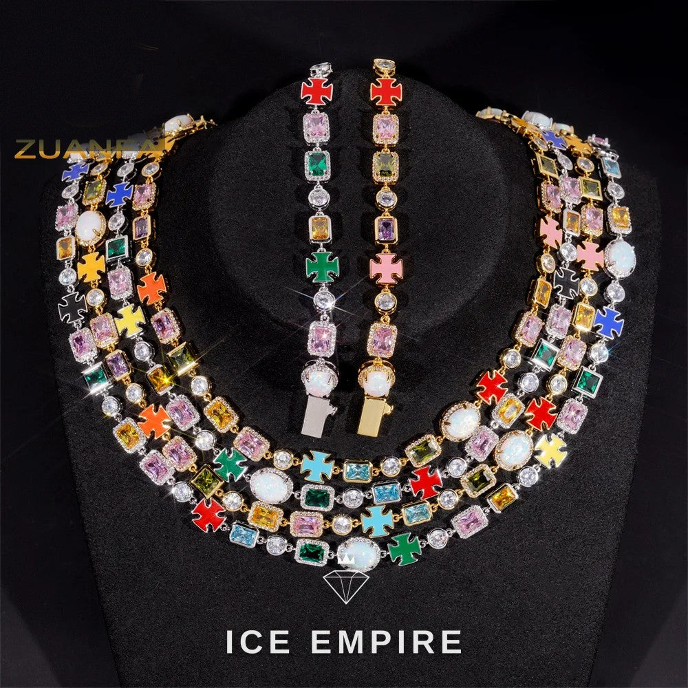 Iced Out 925 Silver Cuban Chain