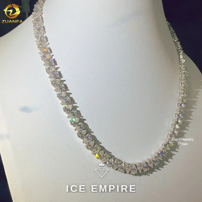 Iced Out Rose Gold Plated Moissanite Cuban Chain