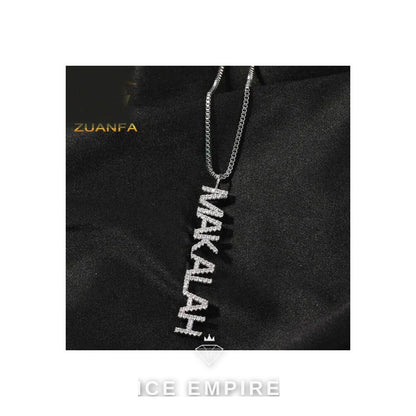 Iced Out Baguette Rose Gold Plated Lab Grown Diamond Cuban Chain