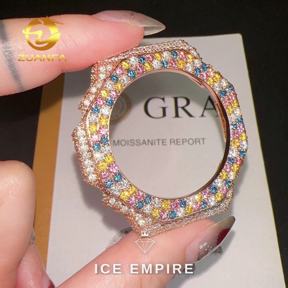 Iced Out 925 Silver Moissanite Watch