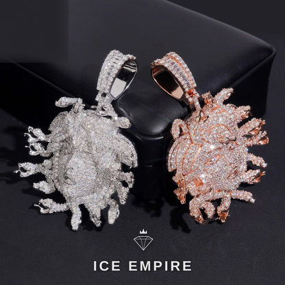 Iced Out 925 Silver Moissanite Pendant