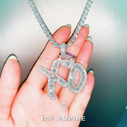 Iced Out 925 Silver Moissanite Pendant