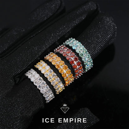 Iced Out Gold Plated Moissanite Ring