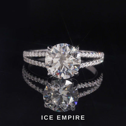 Iced Out Gold Plated Moissanite Engagement Ring