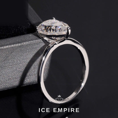 Iced Out Gold Plated Moissanite Wedding Band