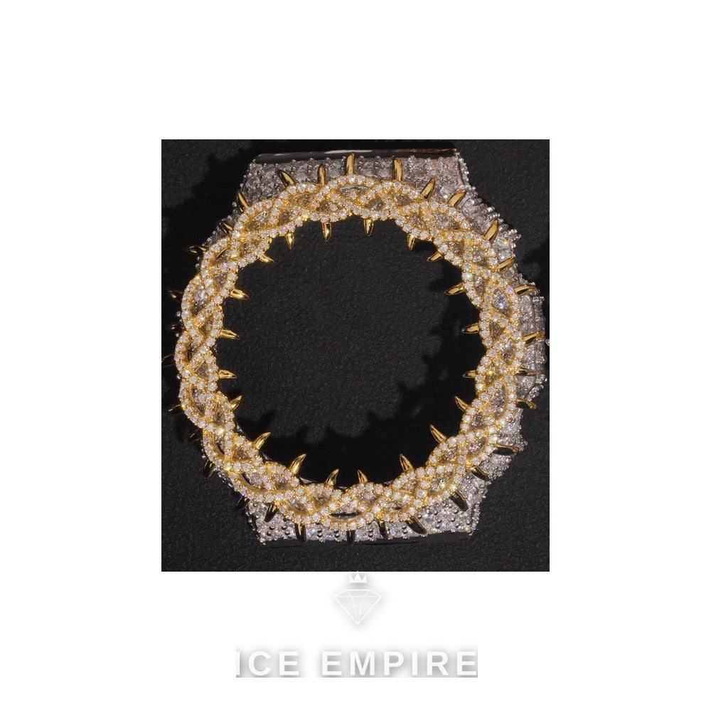 Iced Out 925 Silver Moissanite Watch