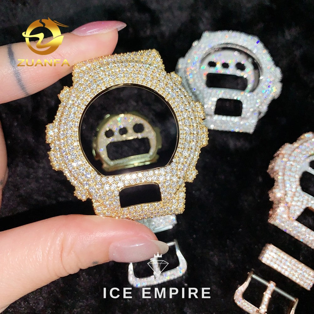 Iced Out 925 Silver Moissanite Watch