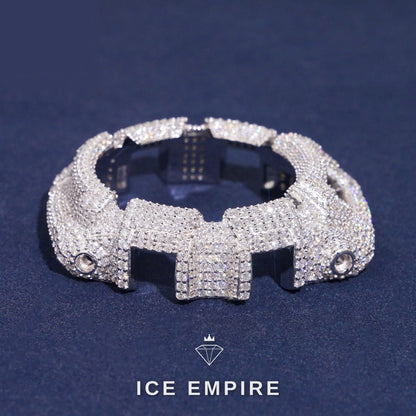 Iced Out 925 Silver Moissanite Watch