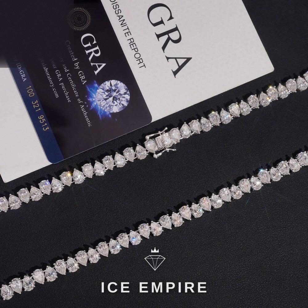 Iced Out Rose Gold Plated Moissanite Cuban Chain