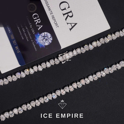 Iced Out Rose Gold Plated Moissanite Cuban Chain