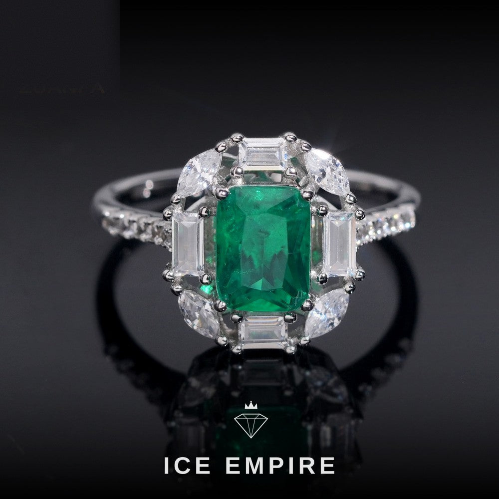 Iced Out Gold Plated Lab Grown Diamond Engagement Ring