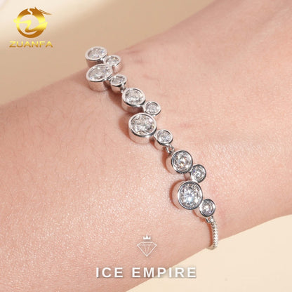 Iced Out 925 Silver Moissanite Bracelet