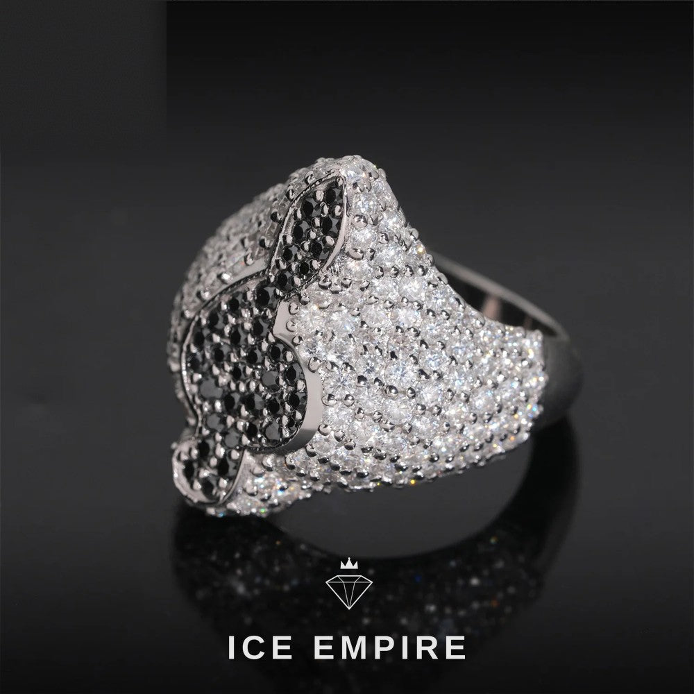Iced Out Baguette Rose Gold Plated Moissanite Ring