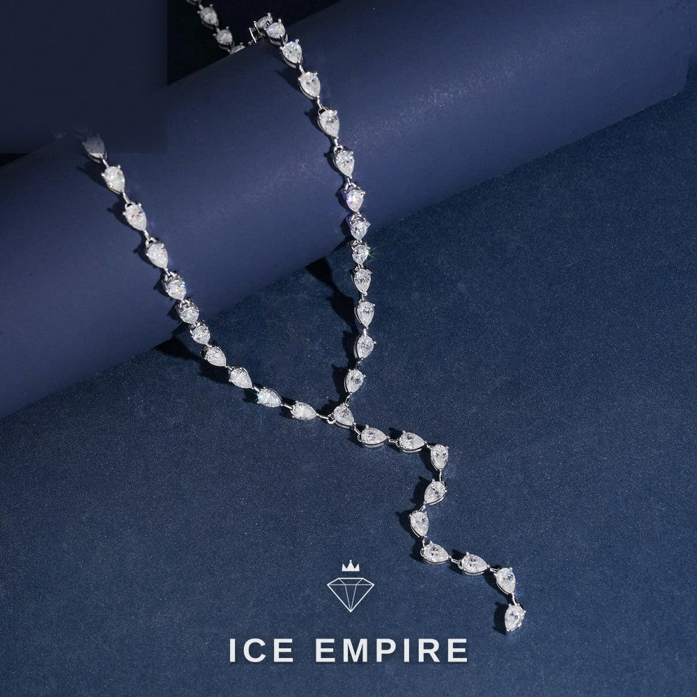 Iced Out 925 Silver Moissanite Cuban Chain