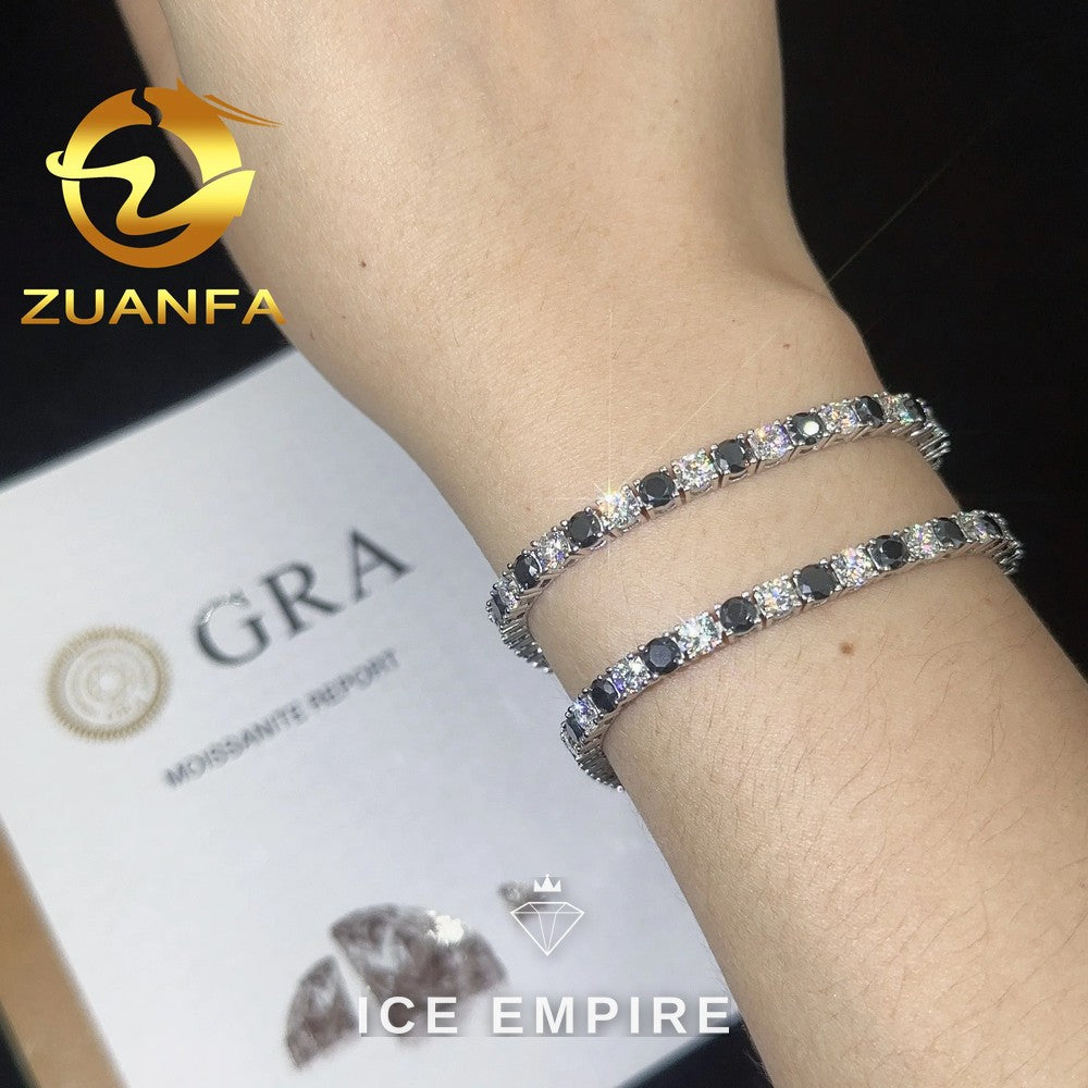 Iced Out Rose Gold Plated Moissanite Cuban Chain