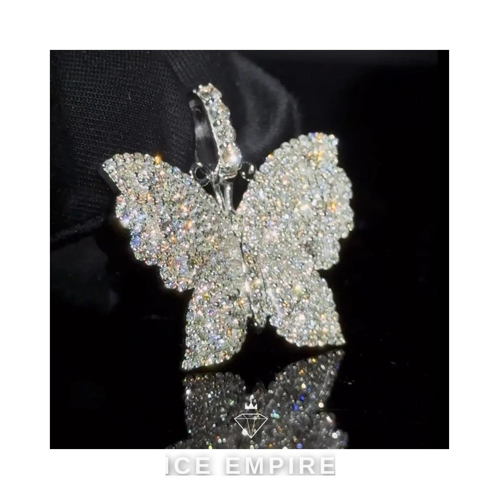 Iced Out Gold Plated Lab Grown Diamond Pendant