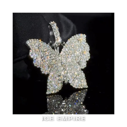 Iced Out Gold Plated Lab Grown Diamond Pendant