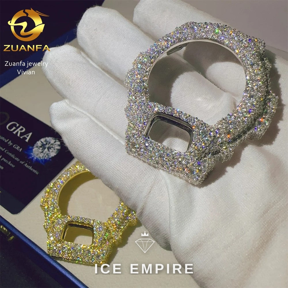 Iced Out 925 Silver Moissanite Watch