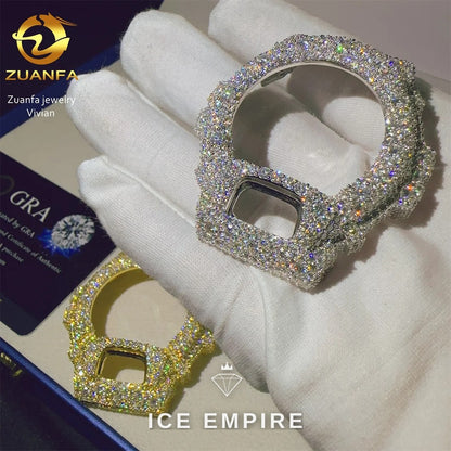 Iced Out 925 Silver Moissanite Watch