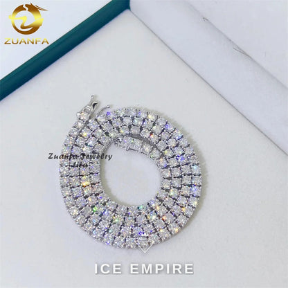 Iced Out 925 Silver Pendant