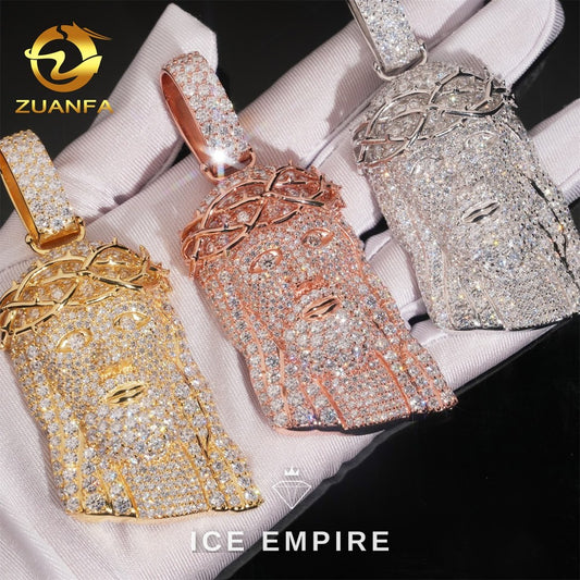 Iced Out 925 Silver Moissanite Pendant