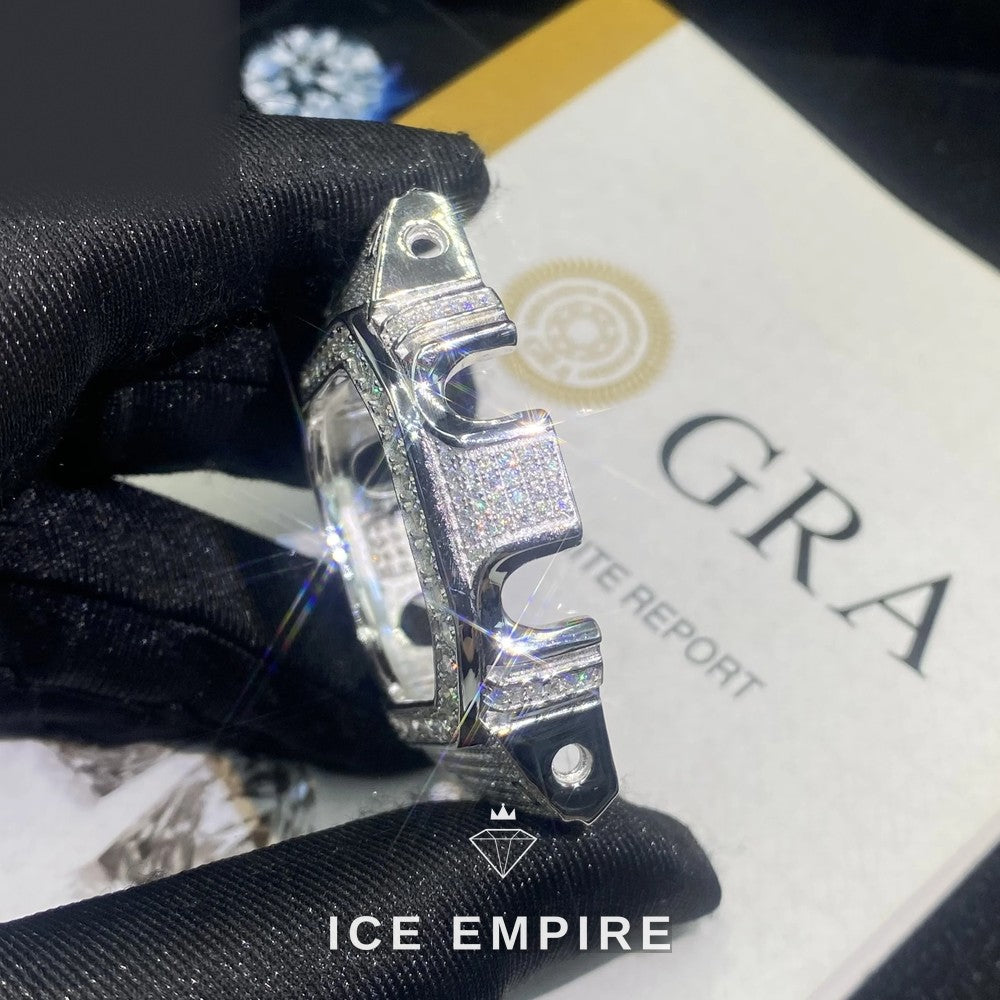 Iced Out 925 Silver Moissanite Watch
