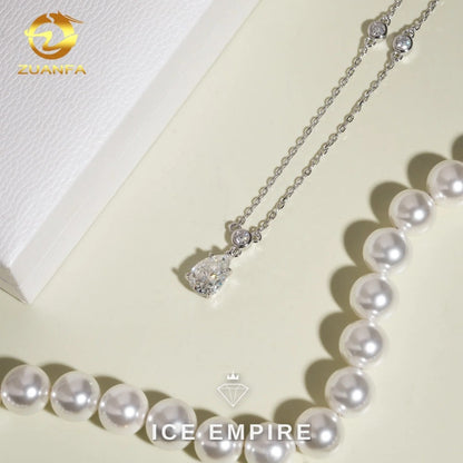 Iced Out 925 Silver Pendant