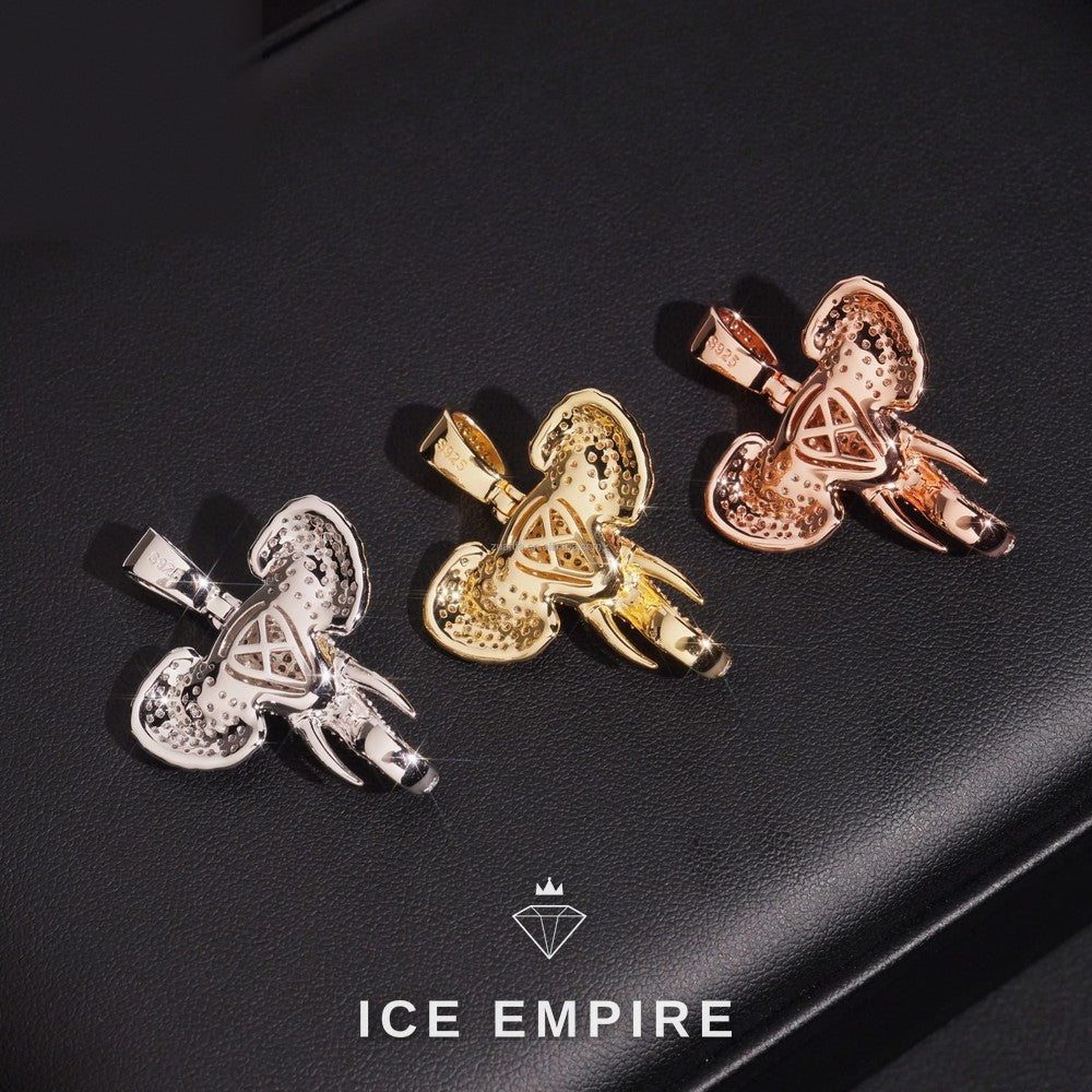 Iced Out Cross 925 Silver Moissanite Pendant