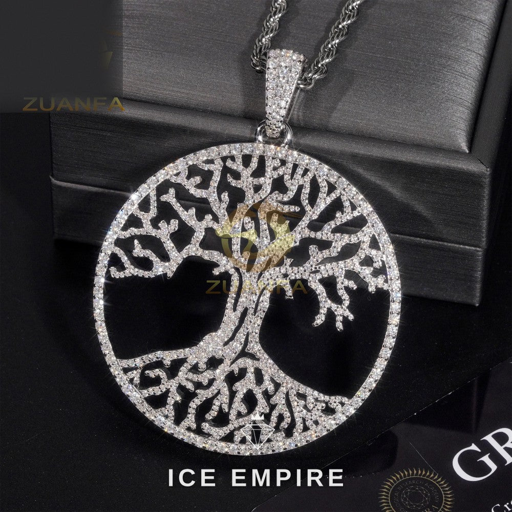 Iced Out Gold Plated Moissanite Pendant