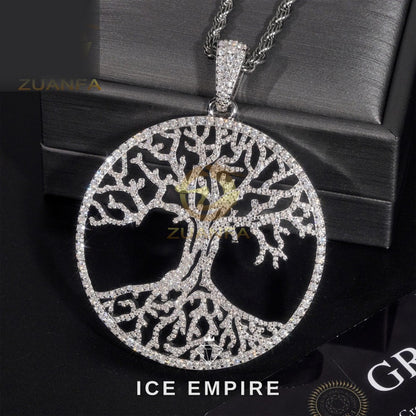 Iced Out Gold Plated Moissanite Pendant