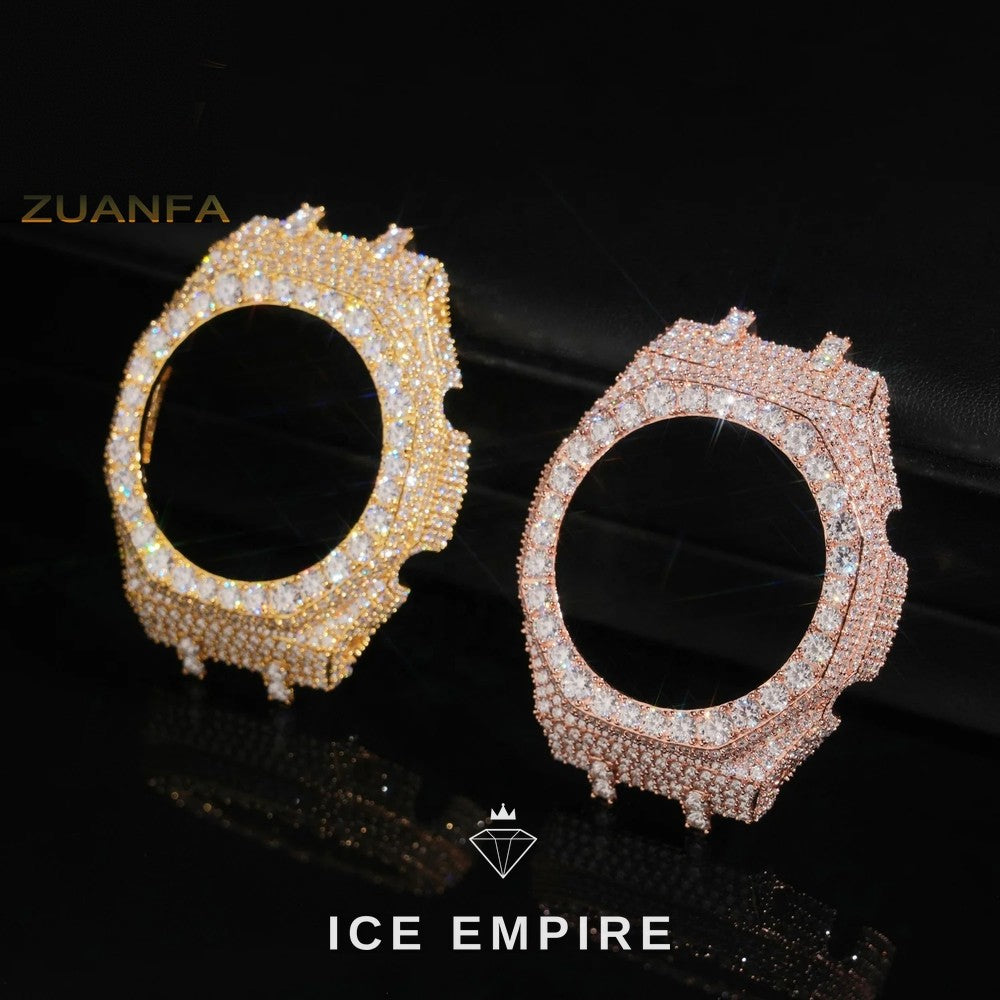 Iced Out 925 Silver Moissanite Watch
