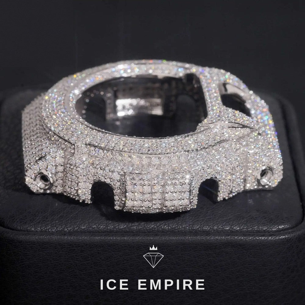 Iced Out Gold Plated Moissanite Watch