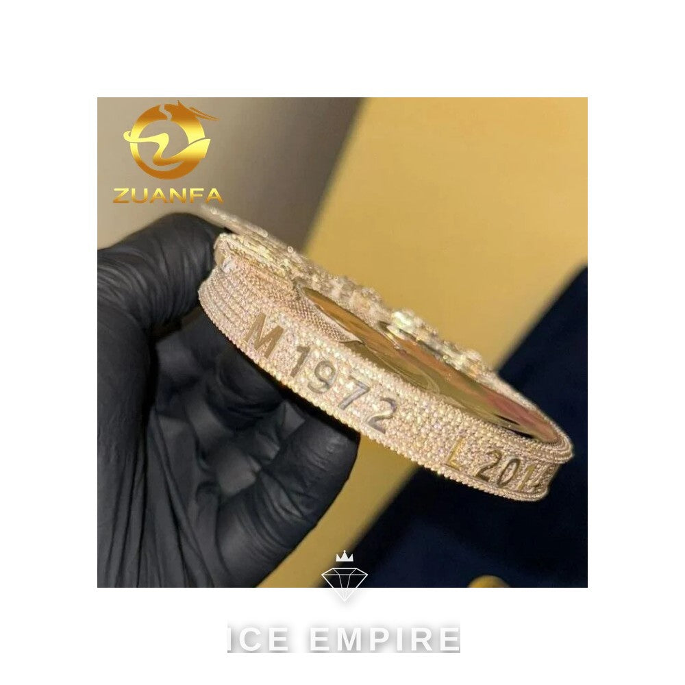 Iced Out Rose Gold Plated Pendant