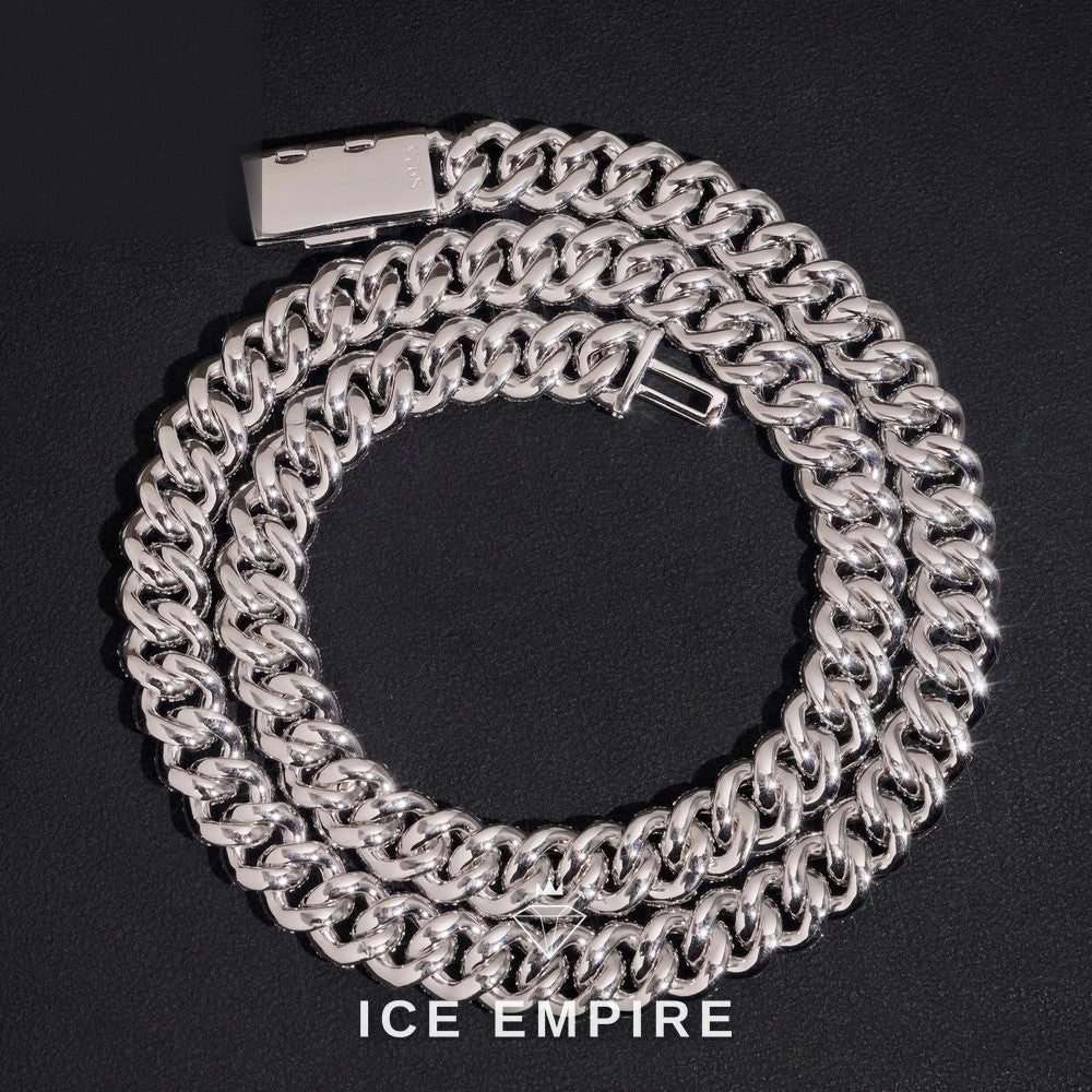 Iced Out Rose Gold Plated Moissanite Cuban Chain