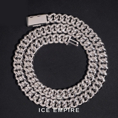 Iced Out Rose Gold Plated Moissanite Cuban Chain
