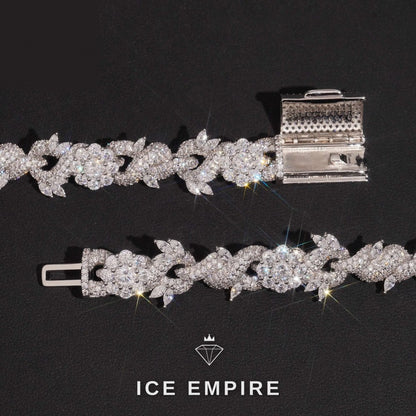 Iced Out Rose Gold Plated Moissanite Tennis Bracelet