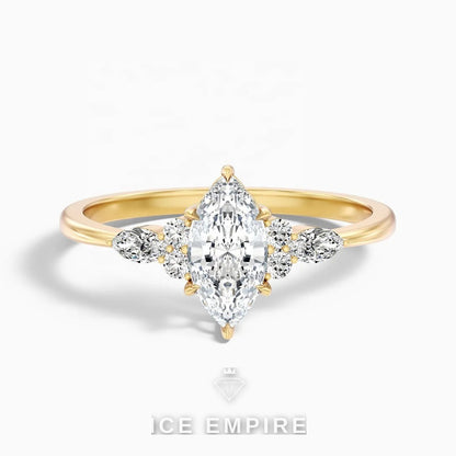 Iced Out 10K Gold Lab Grown Diamond Pendant