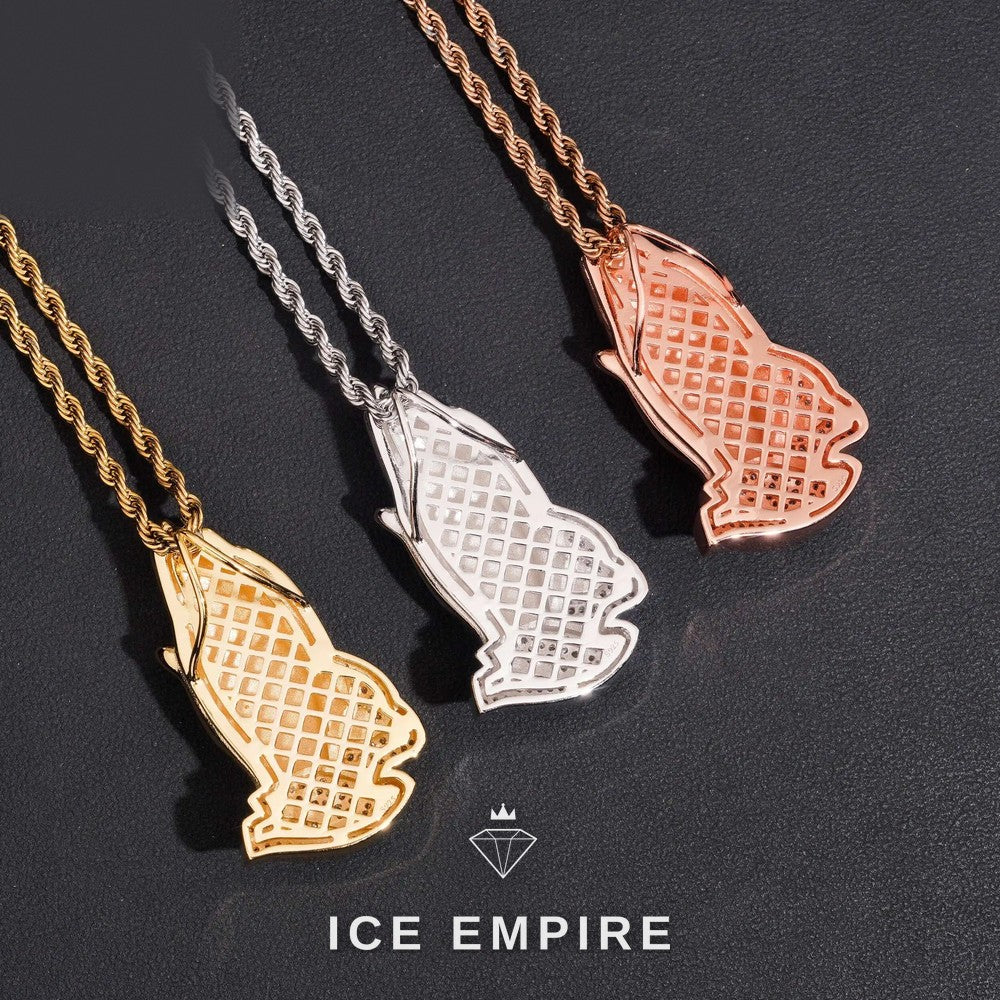 Iced Out 925 Silver Moissanite Pendant